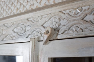 Armoire 2 portes en manguier - 110 x 180 x 40 cm