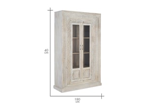 Armoire 2 portes en manguier - 110 x 180 x 40 cm