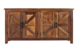Buffet 4 portes en bois - 180 x 90 x 40 cm