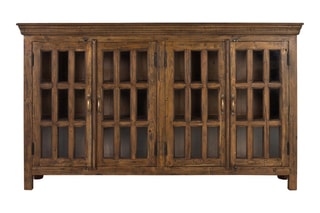 Buffet 4 portes en teck - 188 x 110 x 43 cm