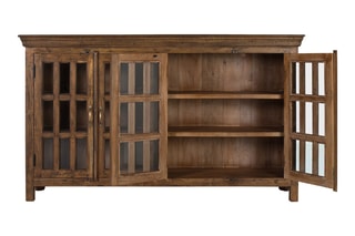 Buffet 4 portes en teck - 188 x 110 x 43 cm