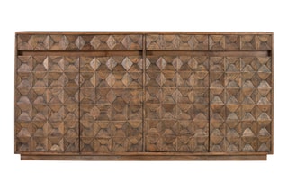 Buffet 4 portes en manguier - 180 x 91 x 40 cm