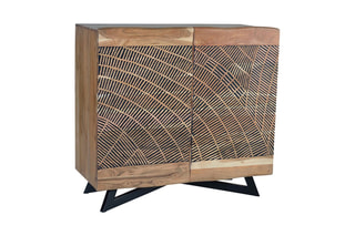 Buffet 2 portes - 
Naturel et noir
