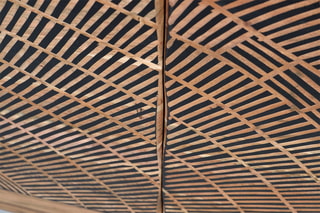 Buffet 2 portes - 
Naturel et noir