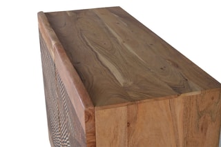 Buffet 2 portes - 
Naturel et noir
