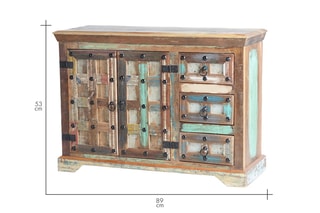 Buffet 2 portes - Multicolore