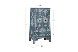 Buffet 2 portes - Bleu et blanc
