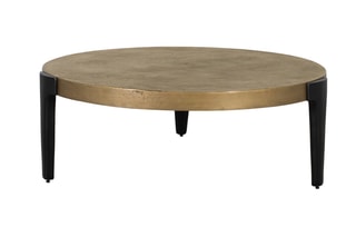 Table basse -  Doré et noir