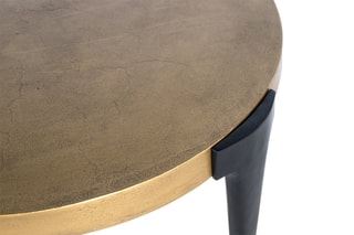 Table basse -  Doré et noir