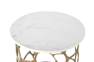 Table basse en marbre - 50 x 55 x 50 cm