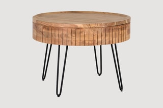 Table basse en manguier - 70 x 51 x 70 cm