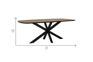 Table basse en manguier - 220 x 79 x 100 cm