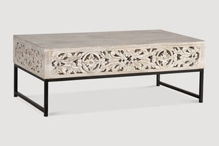 Table basse - Ecru et noir