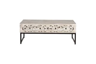 Table basse - Ecru et noir