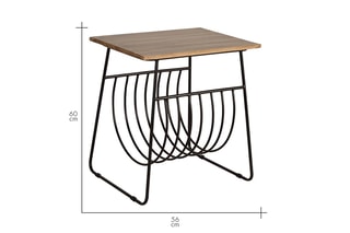 Table d'appoint - Naturel et noir