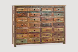 Chiffonnier 28 tiroirs - Naturel