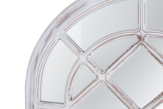 Miroir - Blanc et beige