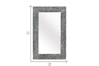 Miroir - 75 x 120 x 3,5 cm - Noir