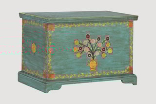 Coffre de rangement en manguier - 60 x 41 x 35 cm