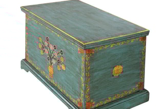 Coffre de rangement en manguier - 60 x 41 x 35 cm