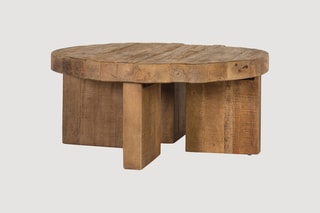 Table basse en manguier - 90 x 90 x 42 cm