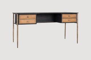 Bureau 4 tiroirs en manguier - 76  x 150 x 65 cm