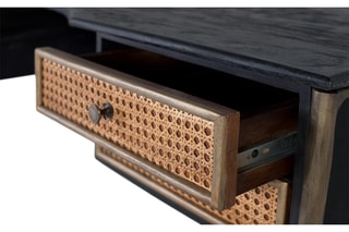 Bureau 4 tiroirs en manguier - 76  x 150 x 65 cm