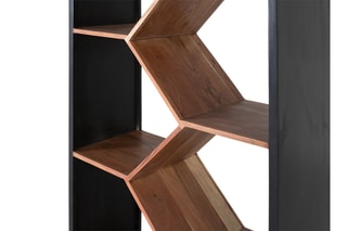 Bibliothèque en manguier - 90 x 38 x 190 cm