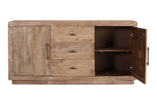 Buffet 2 portes en bois - 175 x 86 x 40 cm