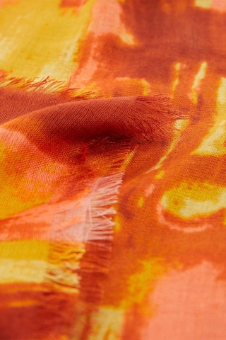 Foulard imprimé multicolore - Jaune