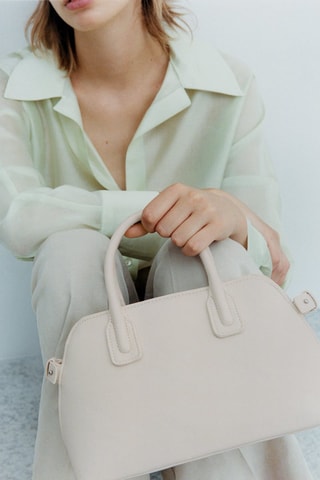 Sac bowling anse double - Blanc cassé