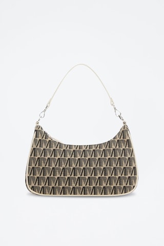 Sac porté épaule jacquard - Gris