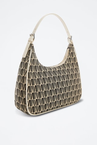 Sac porté épaule jacquard - Gris