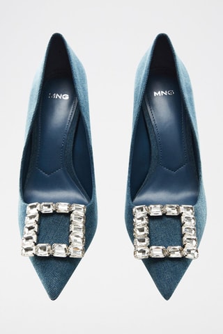 Chaussures denim bijou - Bleu
