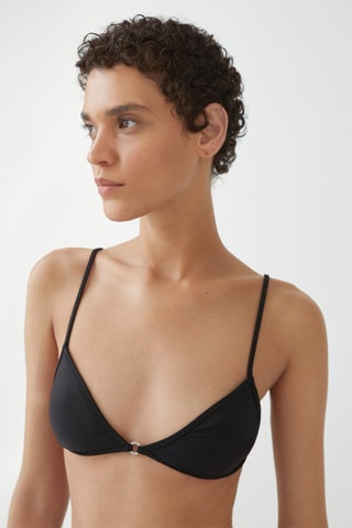 Haut bikini détail métallique - Noir