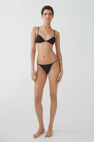 Haut bikini détail métallique - Noir