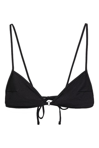 Haut bikini détail métallique - Noir