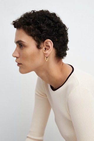 Pull-over liserés contrastants - Brut