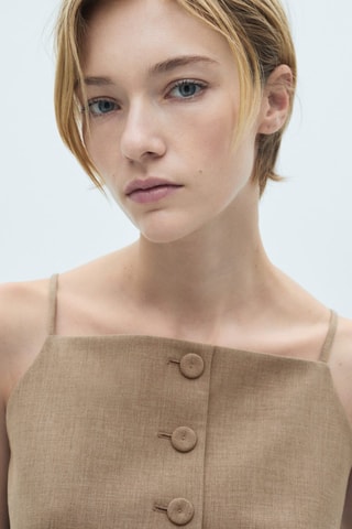 Gilet de costume laine - Beige