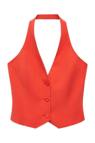 Gilet costume boutons - Corail