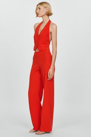 Gilet costume boutons - Corail