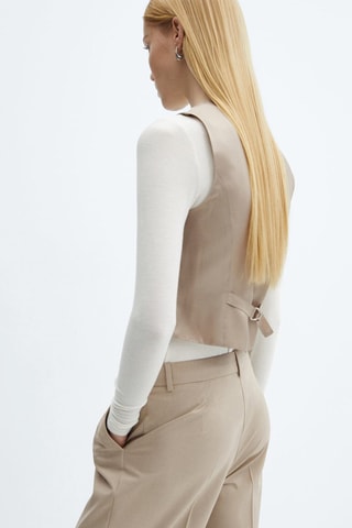 Gilet costume boutons - Beige