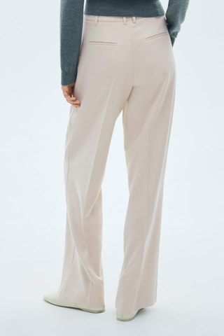Pantalon droit pinces - Beige