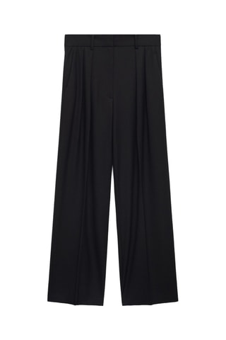 Pantalon pinces wideleg - Noir