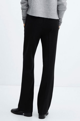 Pantalon droit taille élastique - Noir
