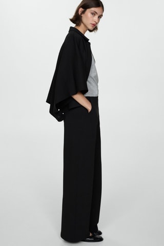 Pantalon droit fluide - Noir