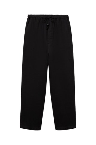 Pantalon jogging lin - Noir