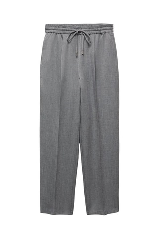 Jogging fluide - Gris chiné