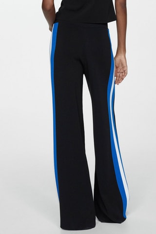 Pantalon maille coton lin - Noir