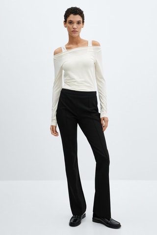 Pantalon droit coutures - Noir